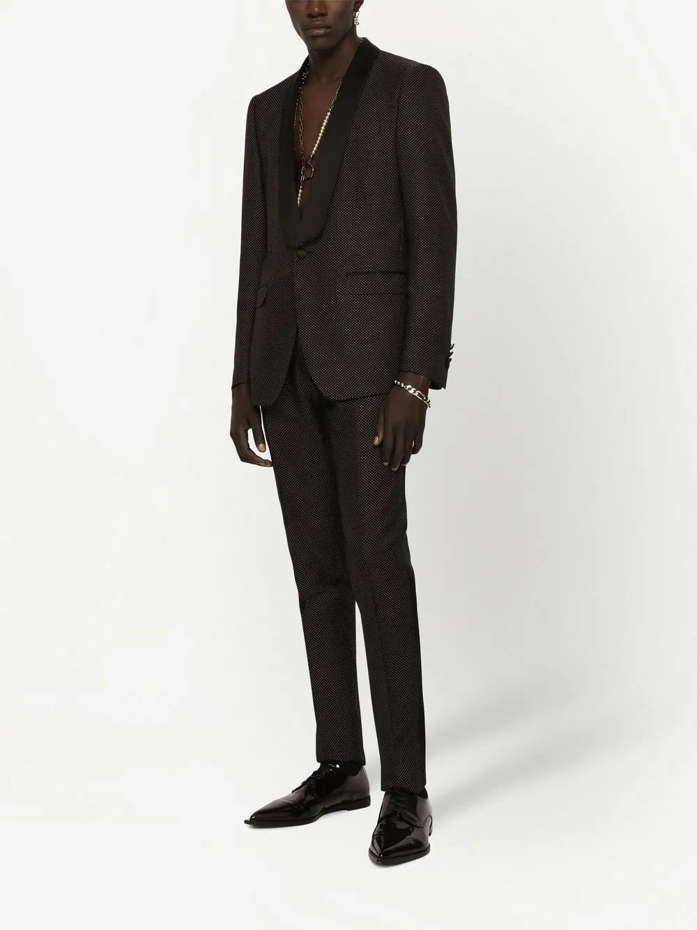 Martini-fit tuxedo suit