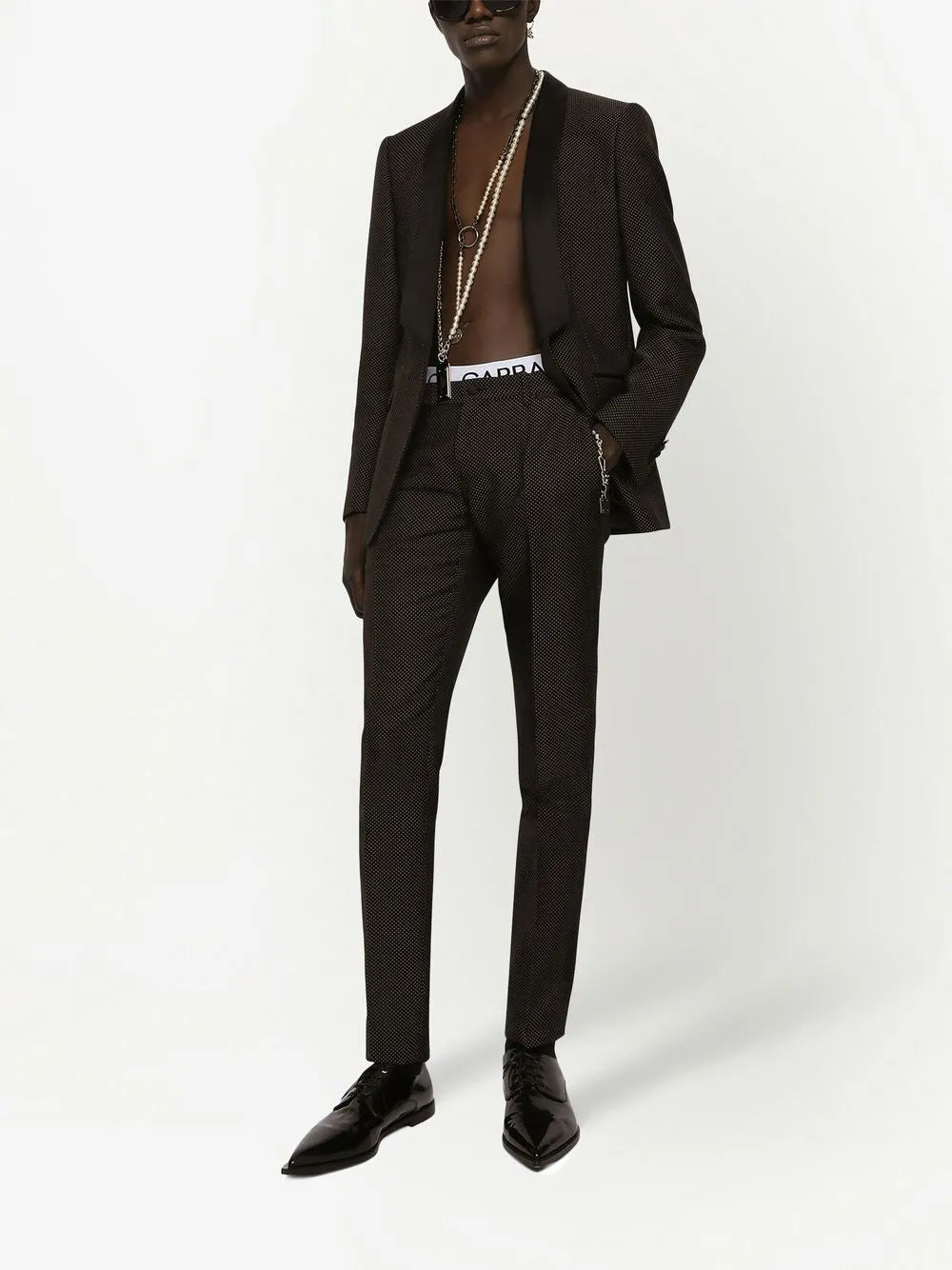 Martini-fit tuxedo suit