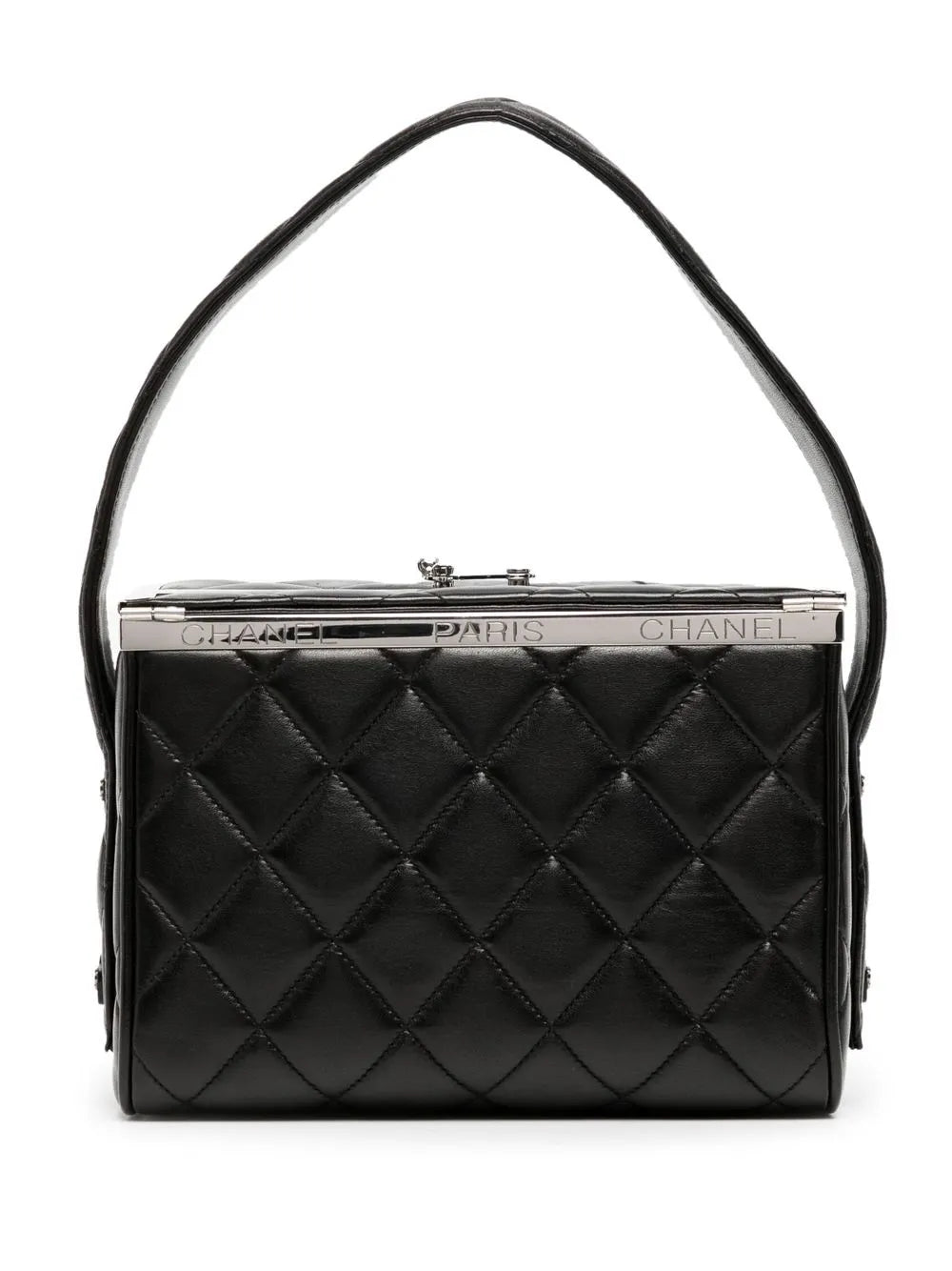 1997 diamond-quilted metal frame handbag