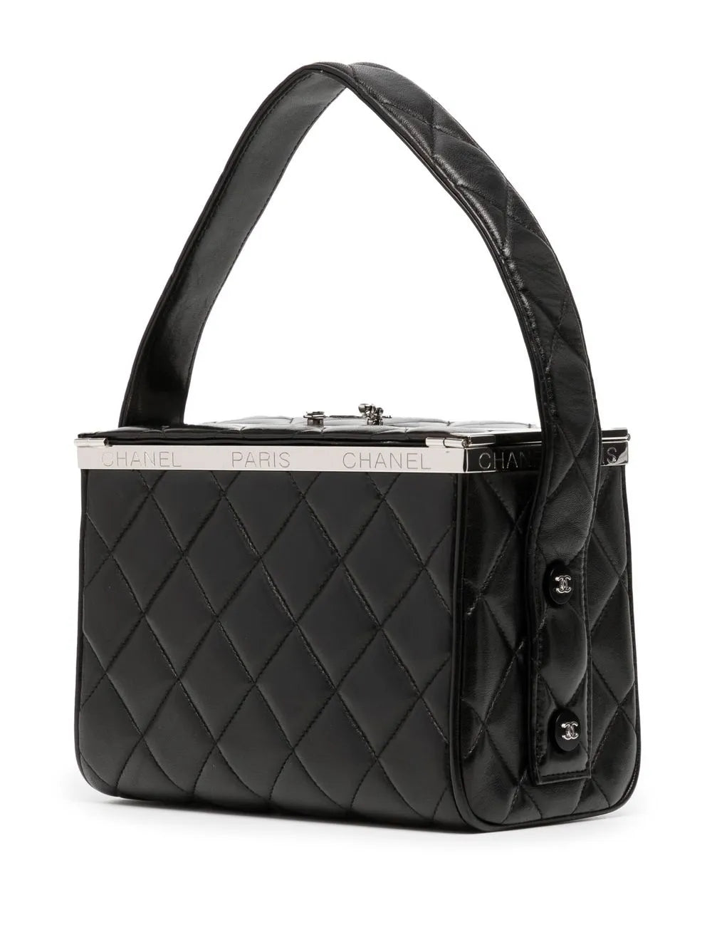 1997 diamond-quilted metal frame handbag