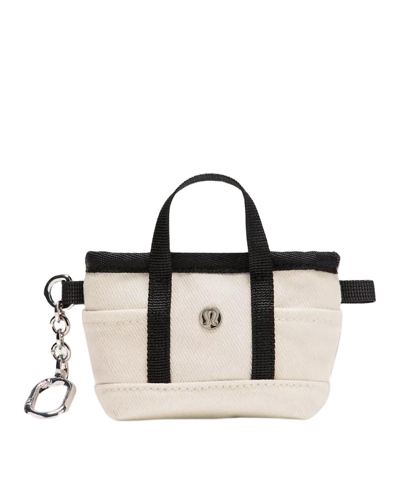 Lululemon Daily Multi-Pocket Nano Canvas Tote Bag Natural/Black