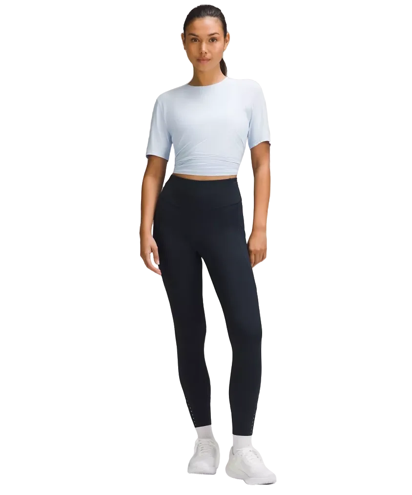  Lululemon Fast and Free High-Rise Tight 25” Pockets Updated True Navy 