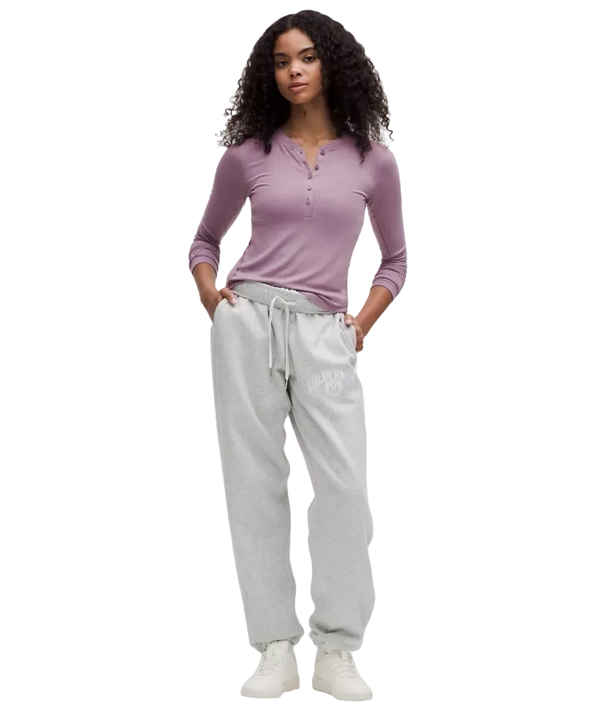 Lululemon Hold Tight Long-Sleeve Henley Lavender Lux