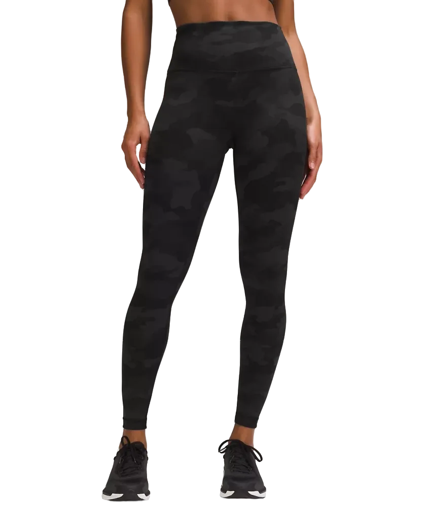 Lululemon Wunder Train High-Rise Tight 28" Heritage 365 Camo Deep Coal Multi