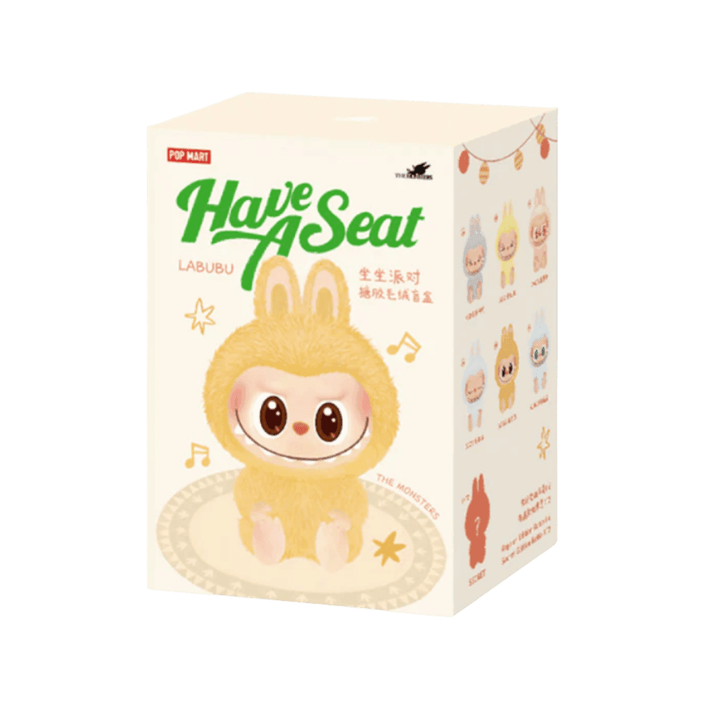 Pop Mart Labubu The Monsters Have a Seat Vinyl Plush Sealed Case (6 Blind Boxes)