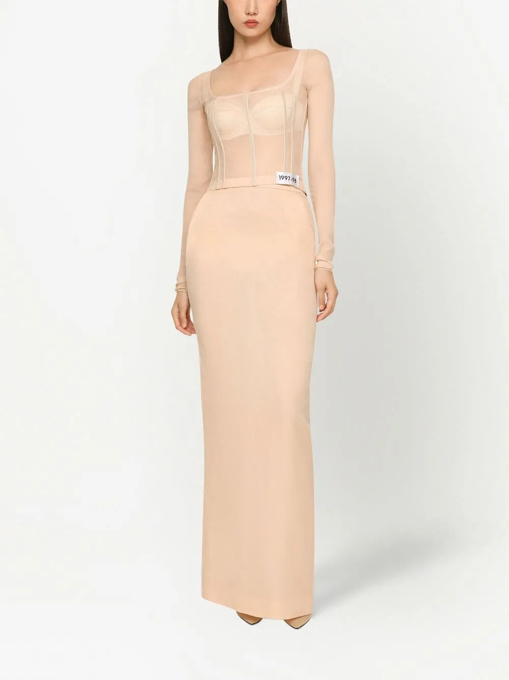 KIM DOLCE&GABBANA georgette maxi skirt