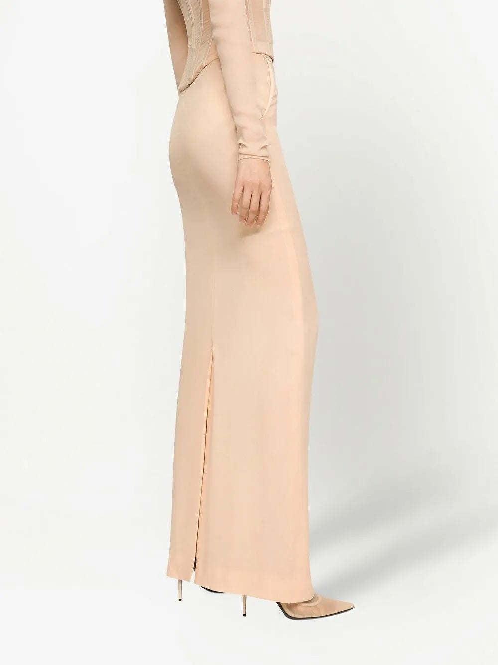 KIM DOLCE&GABBANA georgette maxi skirt