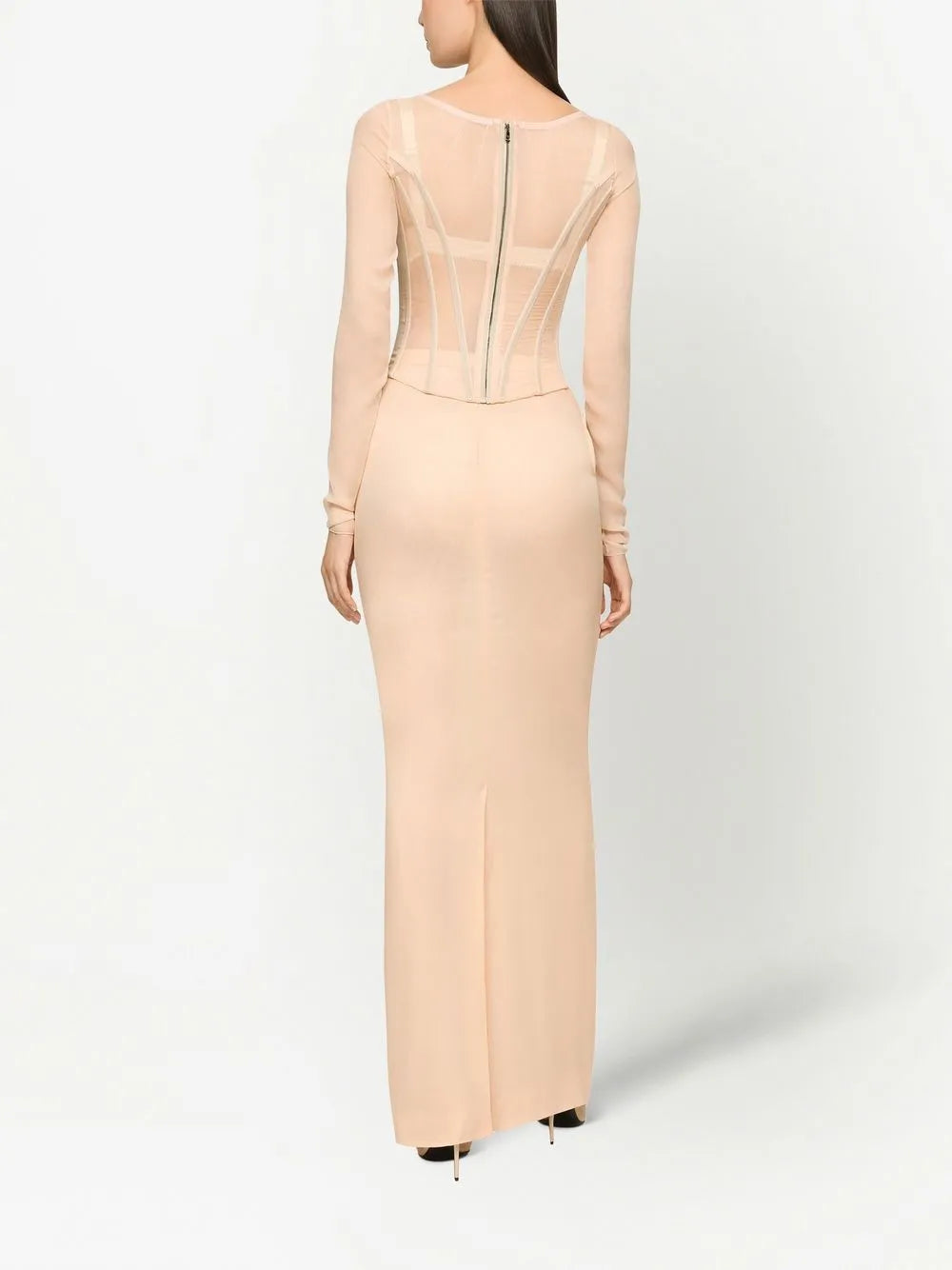 KIM DOLCE&GABBANA georgette maxi skirt