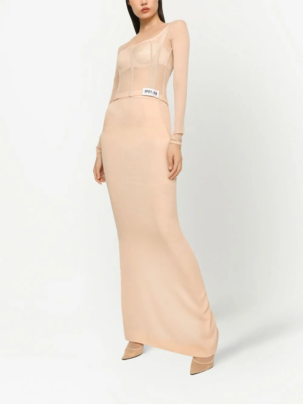 KIM DOLCE&GABBANA georgette maxi skirt