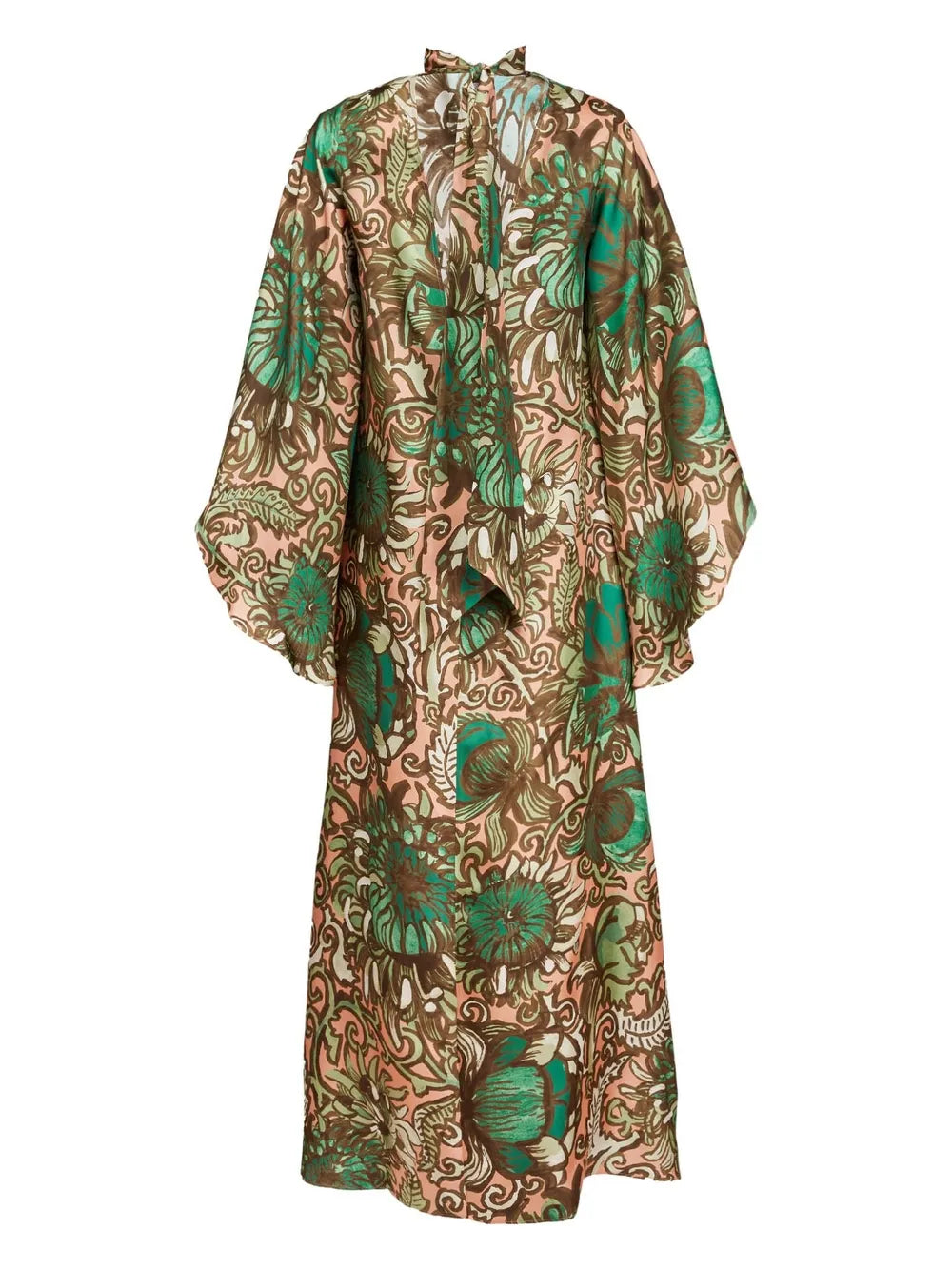 Magnifico floral-print silk maxi dress