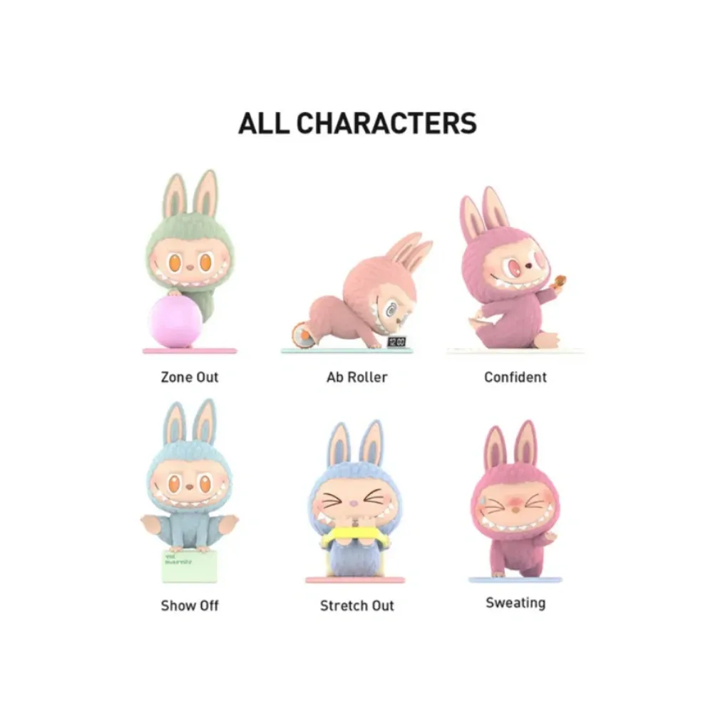 Pop Mart Labubu The Monsters Lazy Yoga Series Figures Sealed Case (10 Blind Boxes)