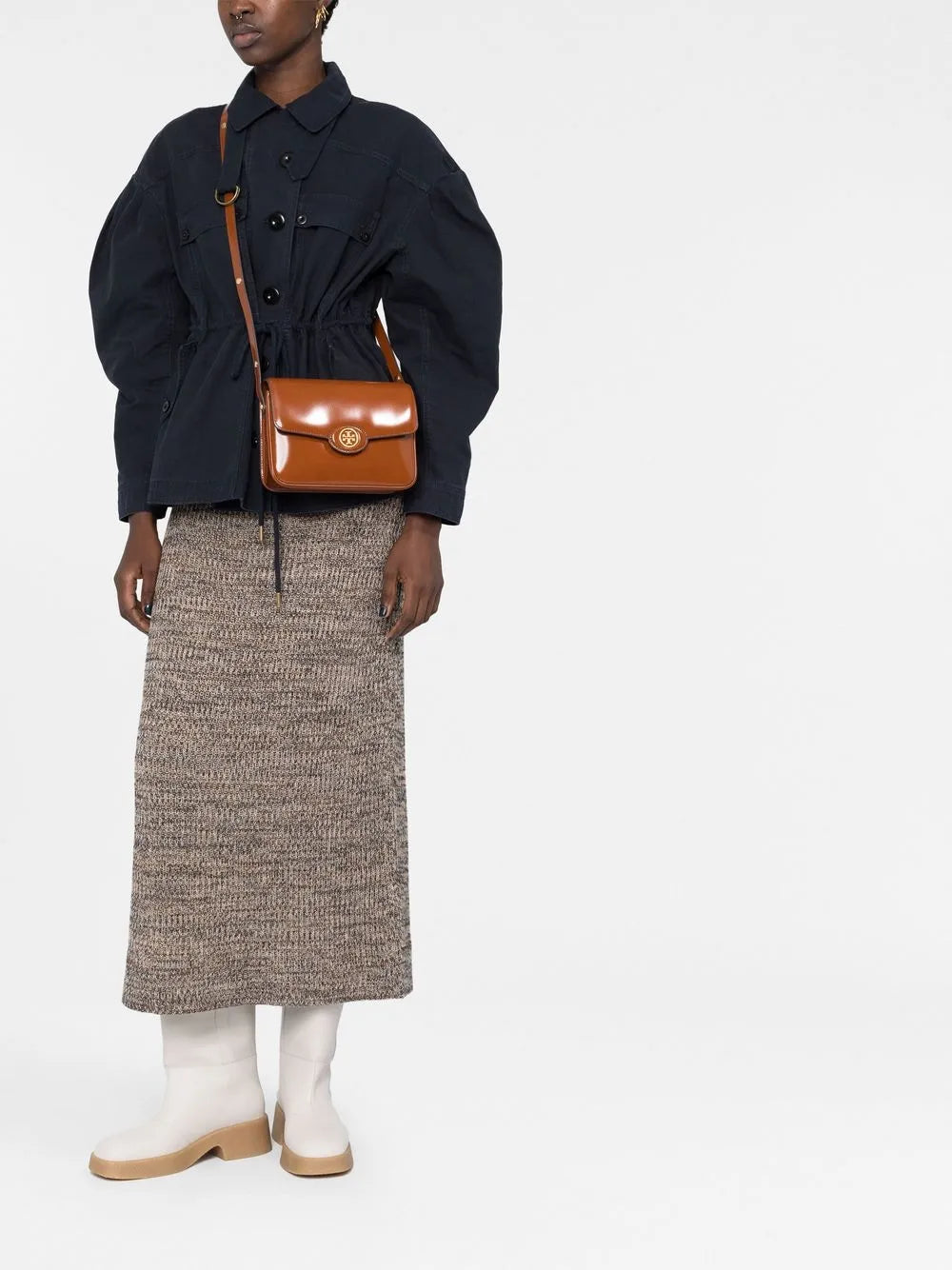 logo plaque crossbody bag