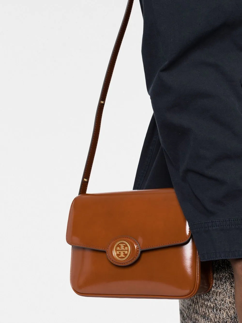 logo plaque crossbody bag