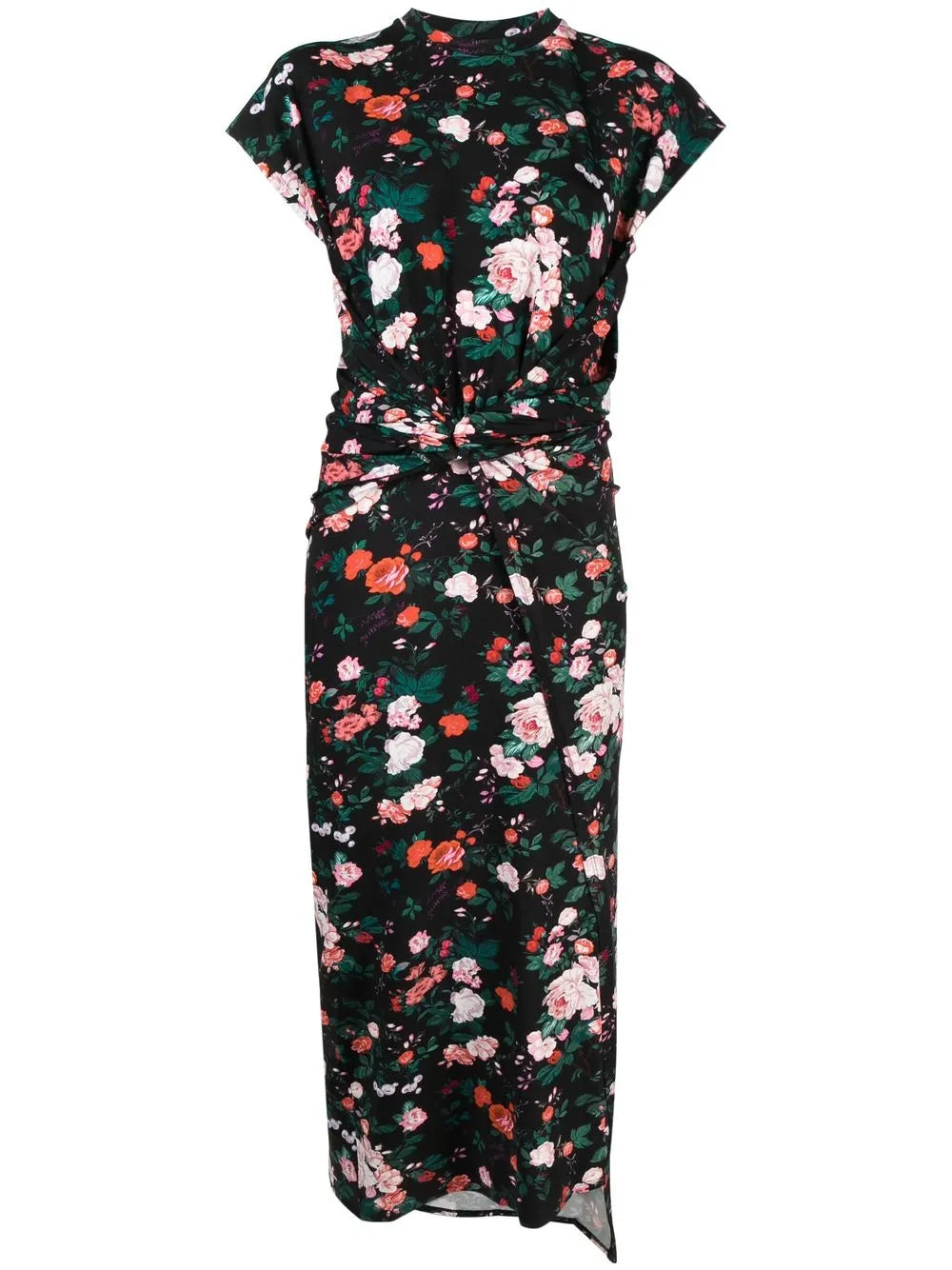floral-print maxi dress