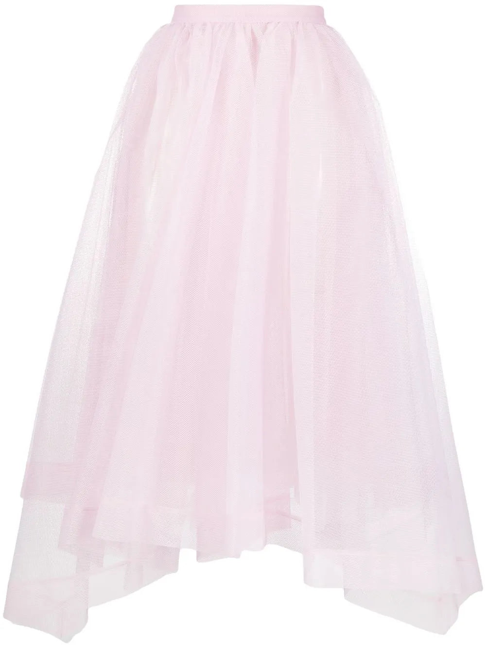 asymmetric-design tiered-skirt
