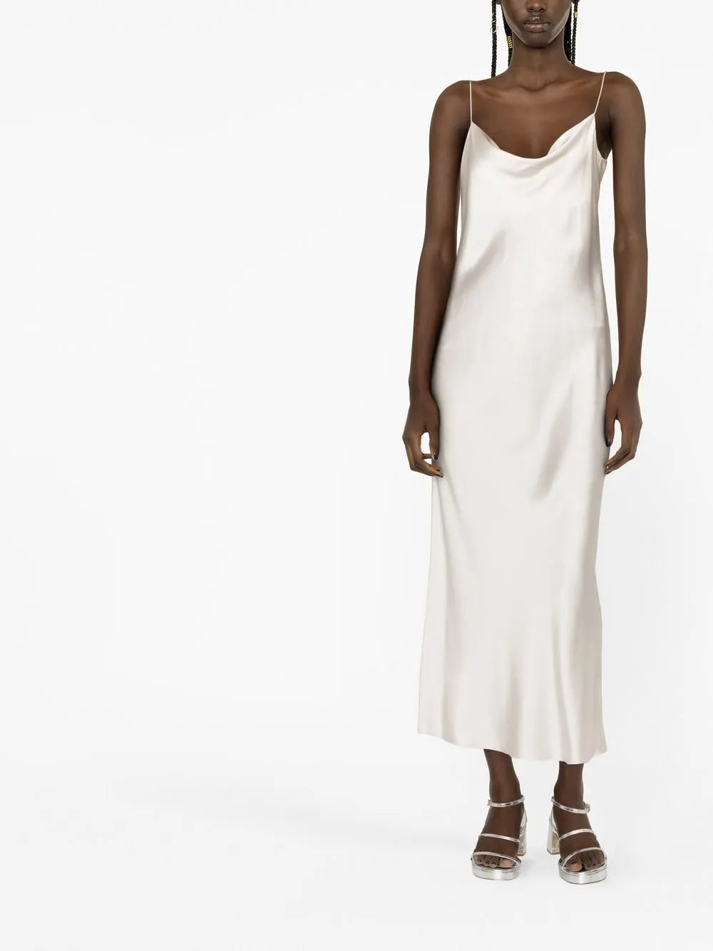silk midi dress