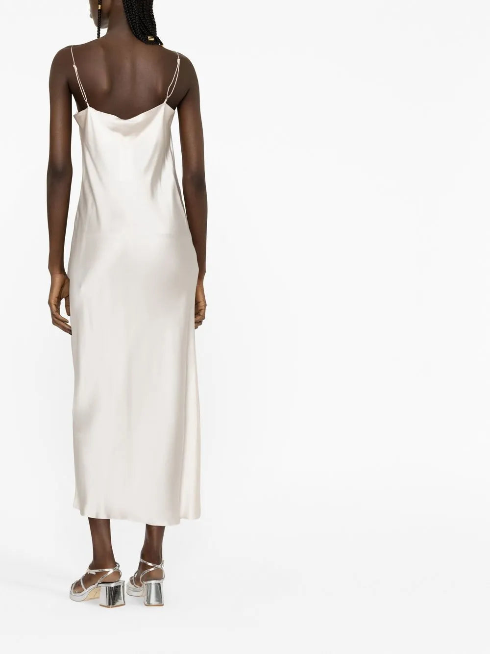 silk midi dress
