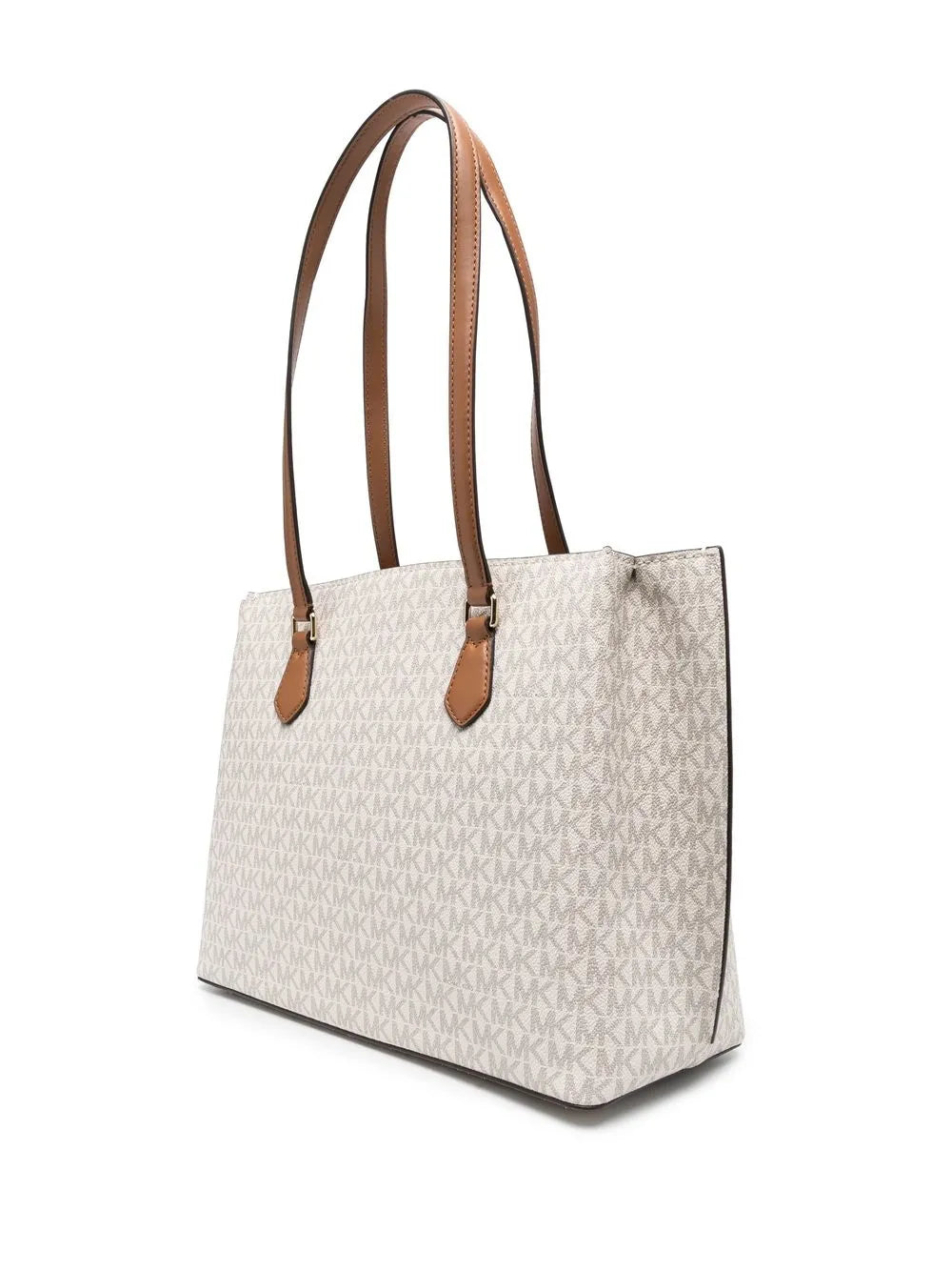 monogram-pattern large tote bag