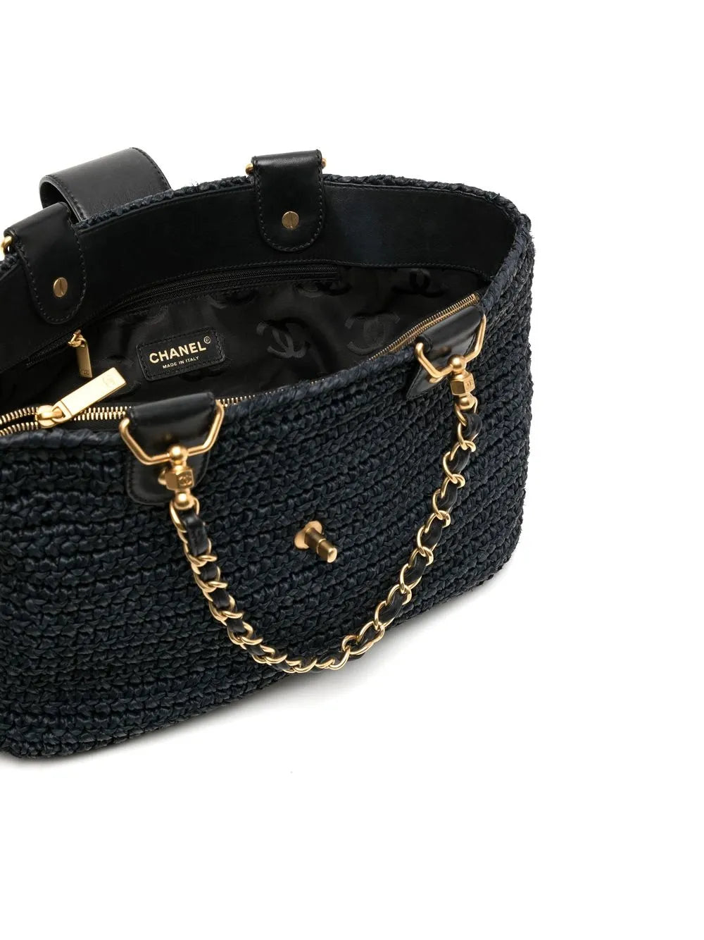 2005-2006 CC Turn-lock woven tote bag