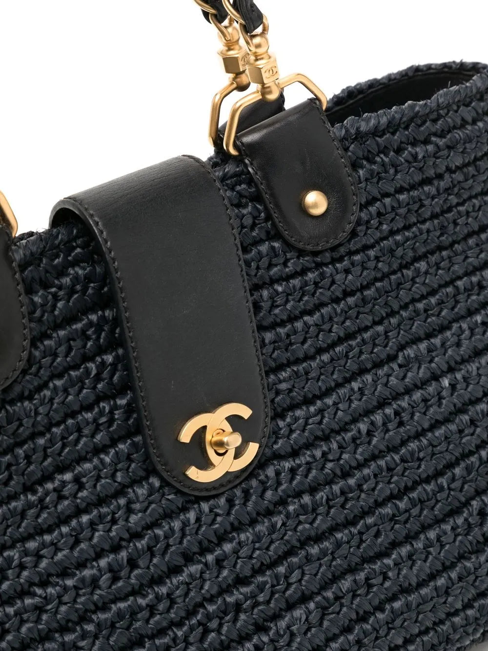 2005-2006 CC Turn-lock woven tote bag