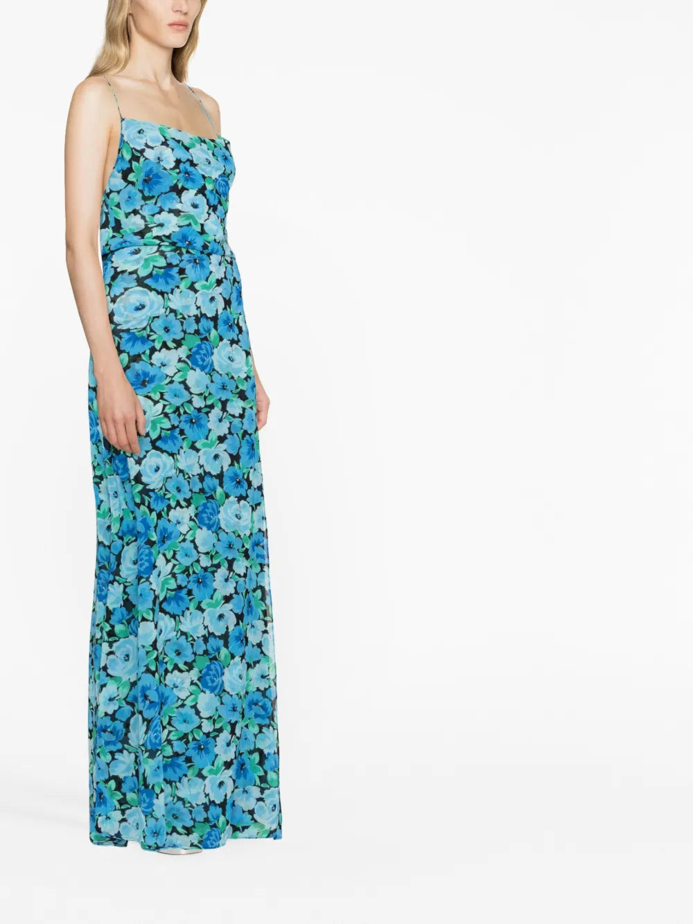 floral-print maxi dress