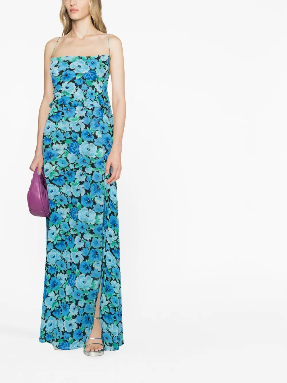 floral-print maxi dress