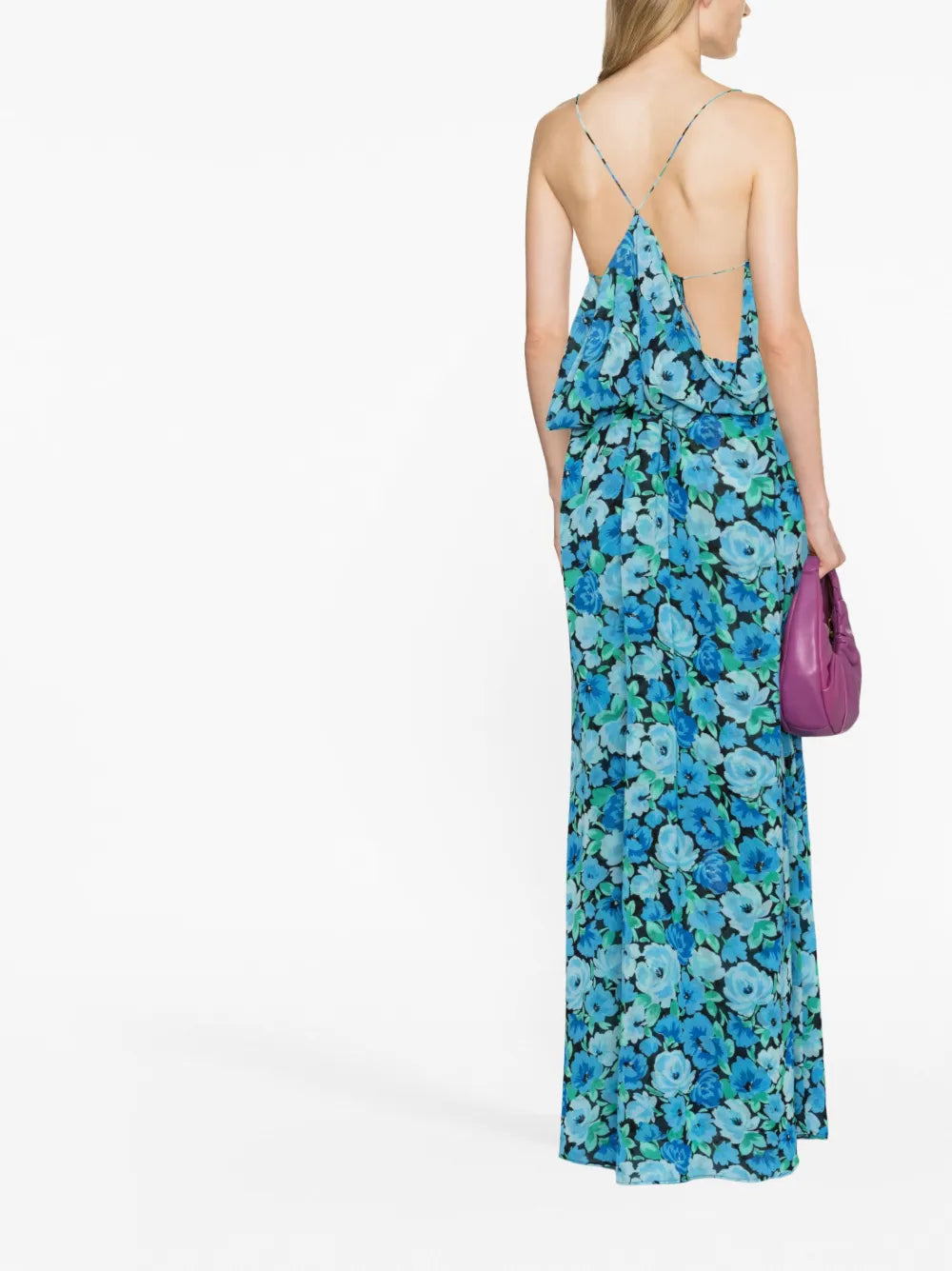 floral-print maxi dress