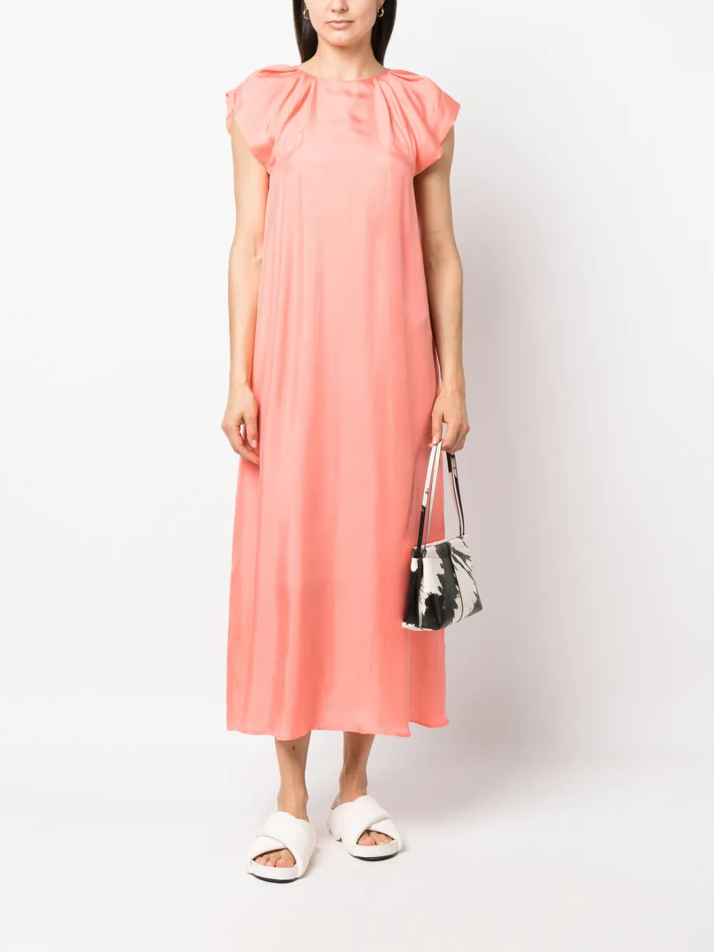 silk midi dress