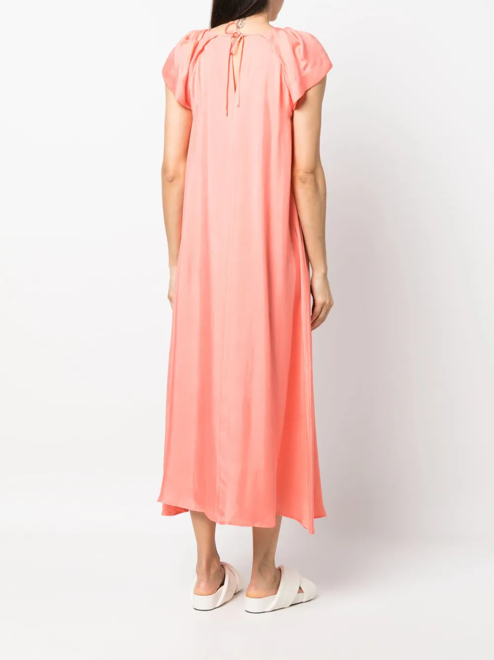 silk midi dress