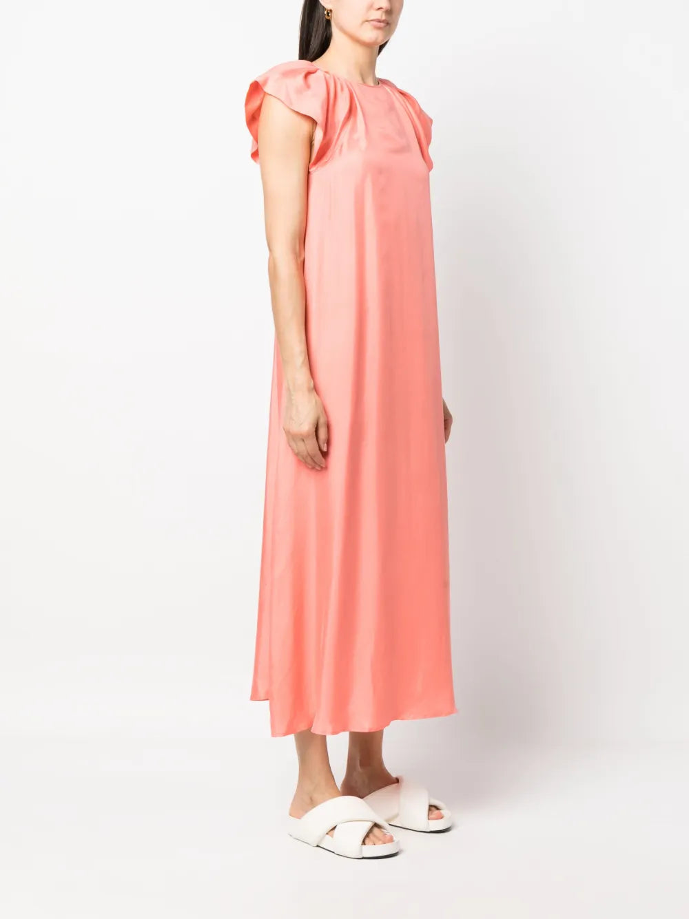 silk midi dress