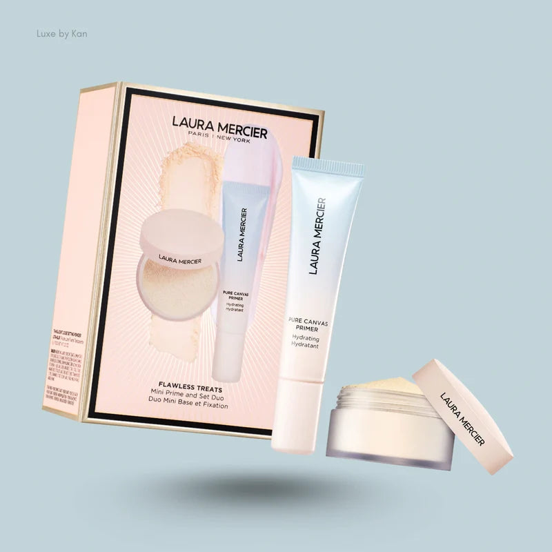 Laura Mercier -Flawless Treats Mini Prime + Set Duo - Mini Hydrating Primer + Mini Ultra Blur in Translucent