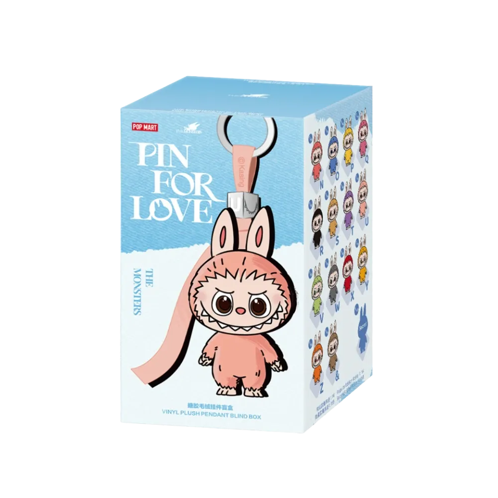 Pop Mart Labubu The Monsters Pin for Love Series Vinyl Plush Pendant (N-Z) Single Blind Box