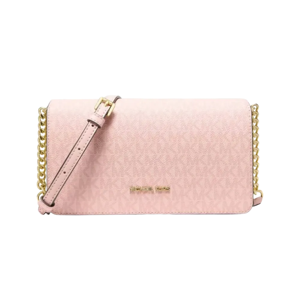 Michael Kors Light Pink Jet Set Medium Crossbody Bag