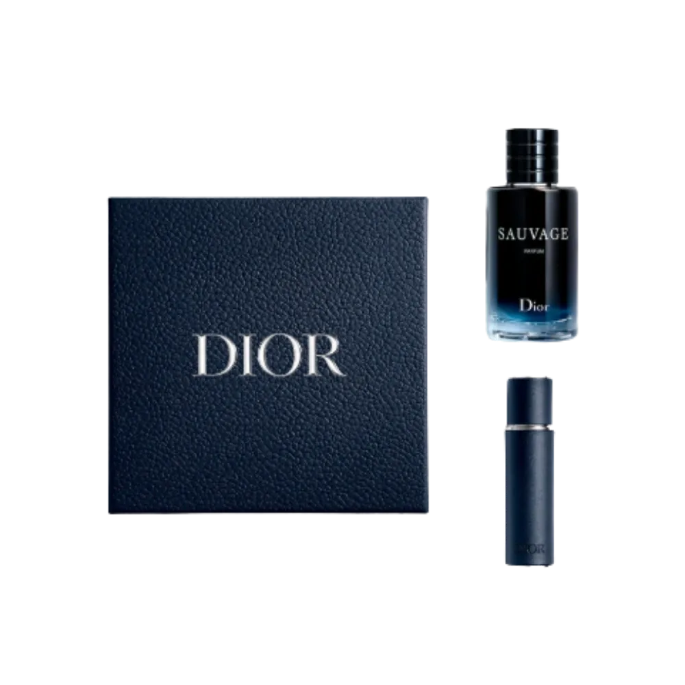 Dior Sauvage Parfum Gift Set - Limited Edition Parfum And Travel Spray