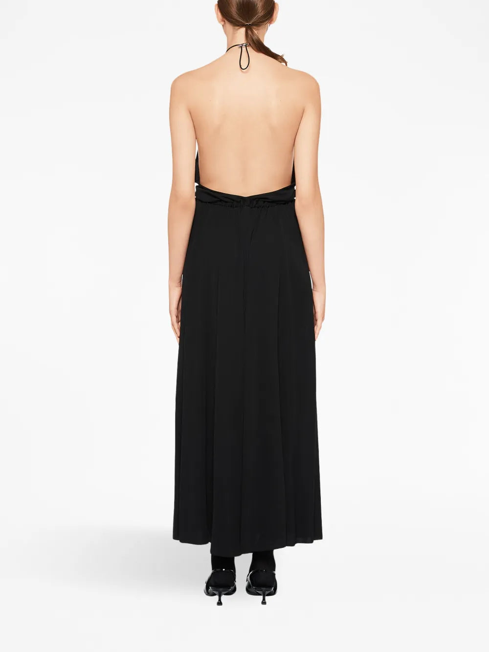 Organzine halterneck dress