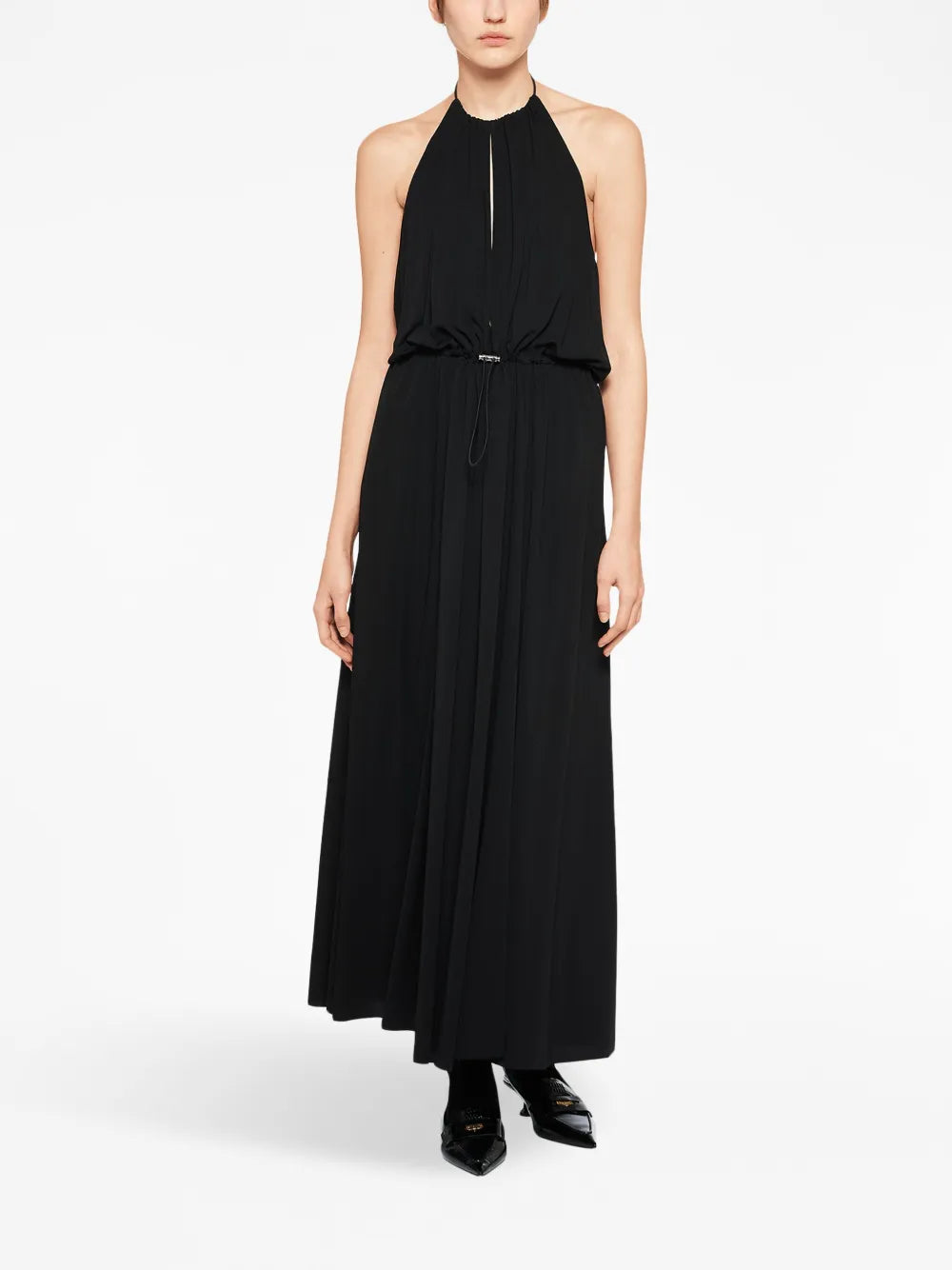 Organzine halterneck dress