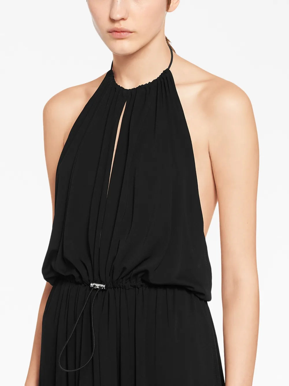 Organzine halterneck dress