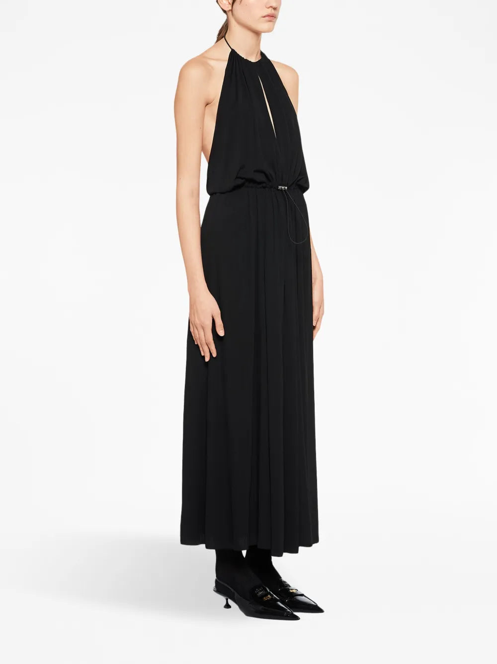Organzine halterneck dress