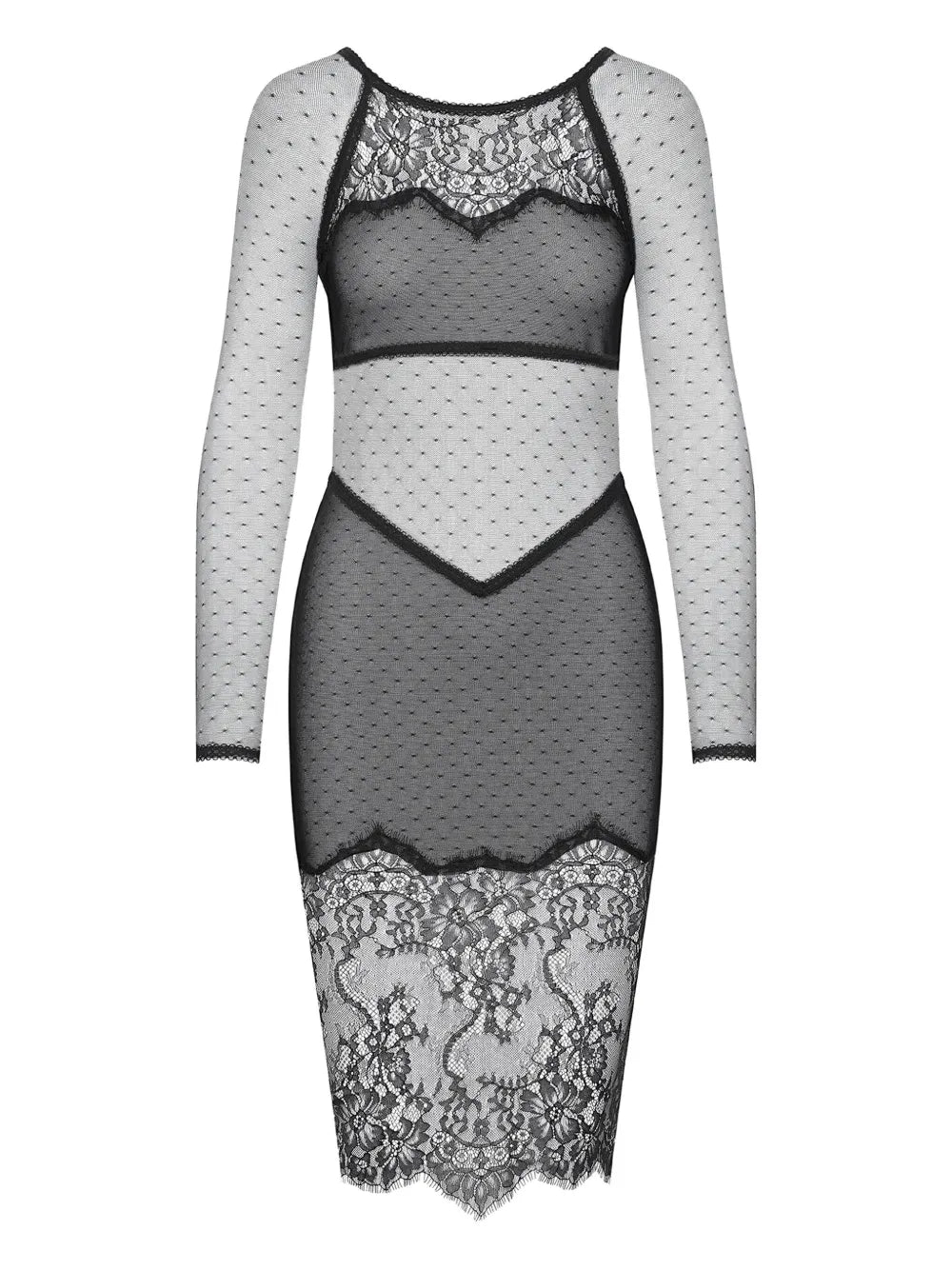 Inspiration Divine floral-lace dress