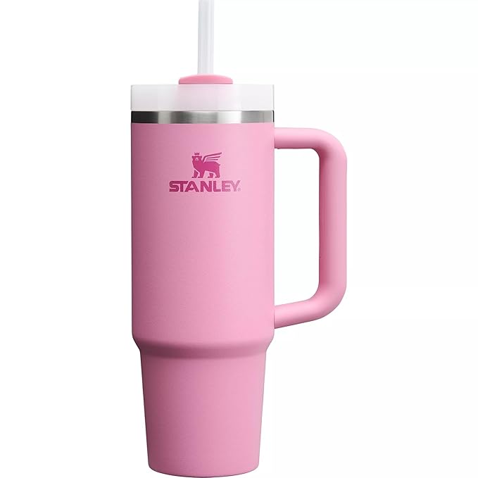 STANLEY Peony Quencher H2.0 FlowState Stainless Steel Vacuum Insulated Tumbler with Lid and Straw for Water, Iced Tea or Coffee
