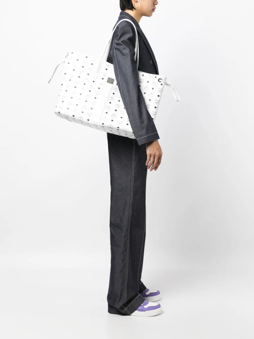 large Liz reversible leather tote bag
