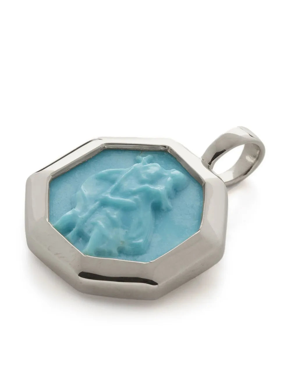St Christopher turquoise pendant charm