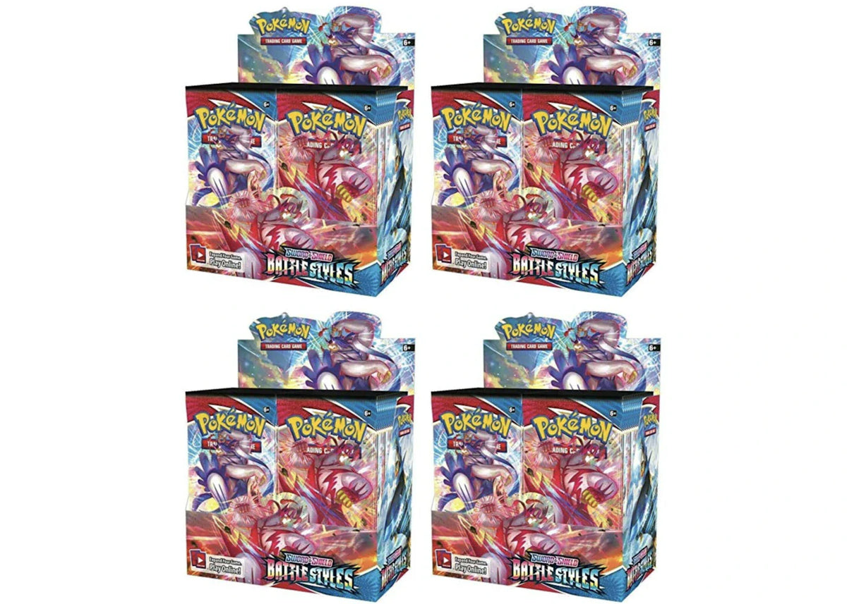 Pokemon Tcg Sword & Shield Battle Styles Booster Box 4X Lot