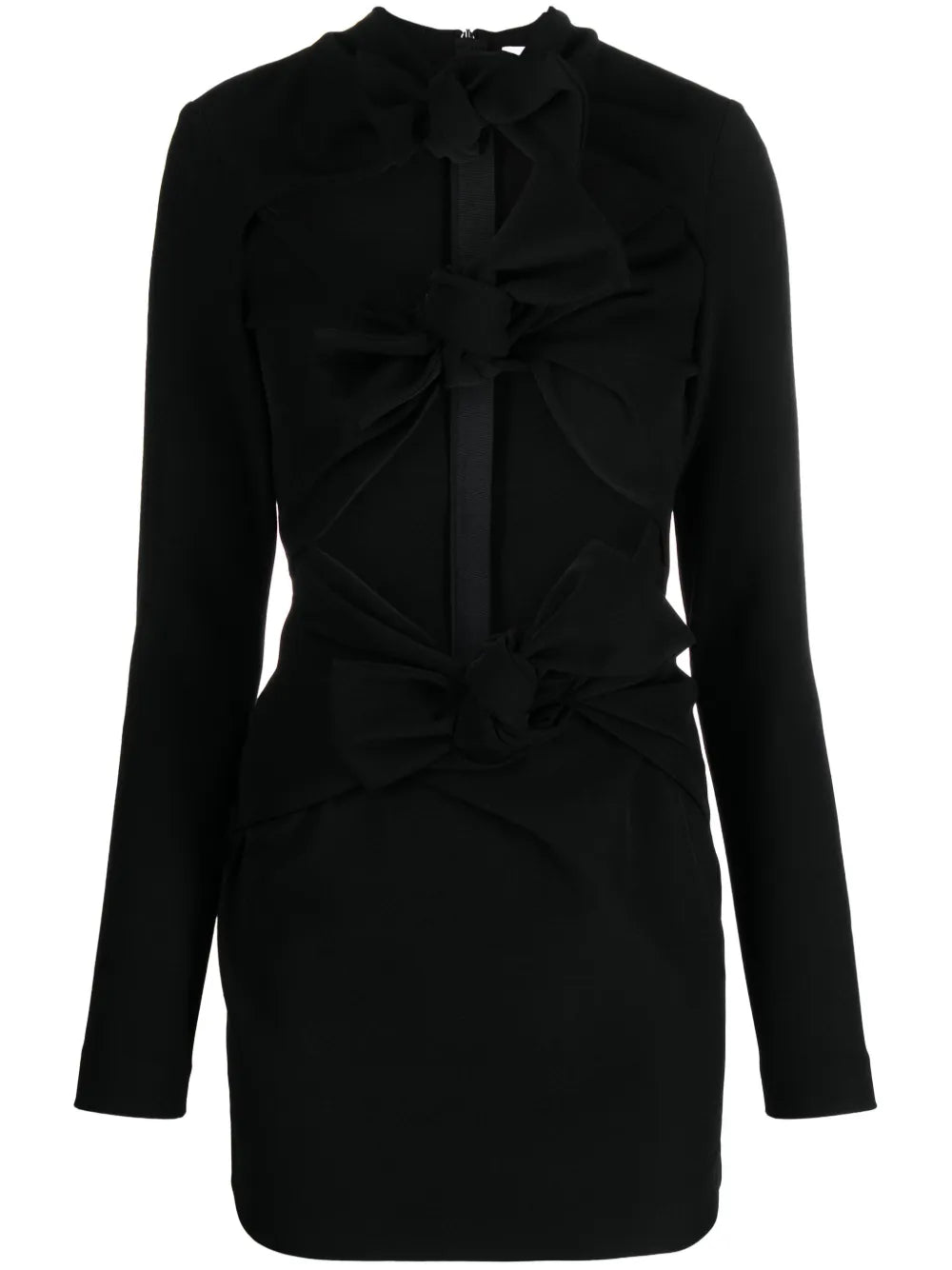 knot-detail cut-out minidress
