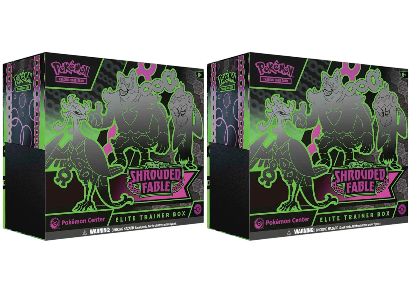 2024 Pokemon Scarlet & Violet Shrouded Fable Pokemon Center Elite Trainer Box 2X Lot