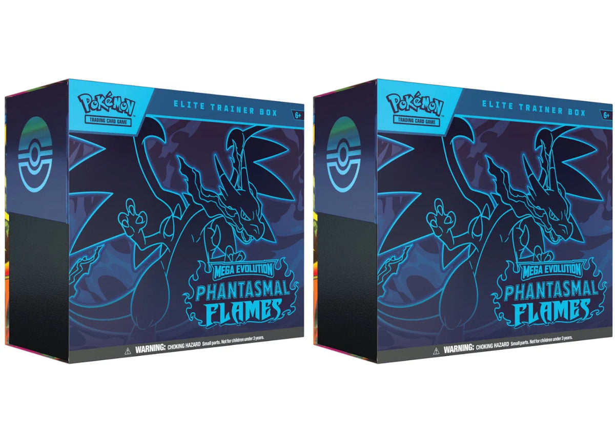 2025 Pokemon Mega Evolution Phantasmal Flames Elite Trainer Box 2X Lot