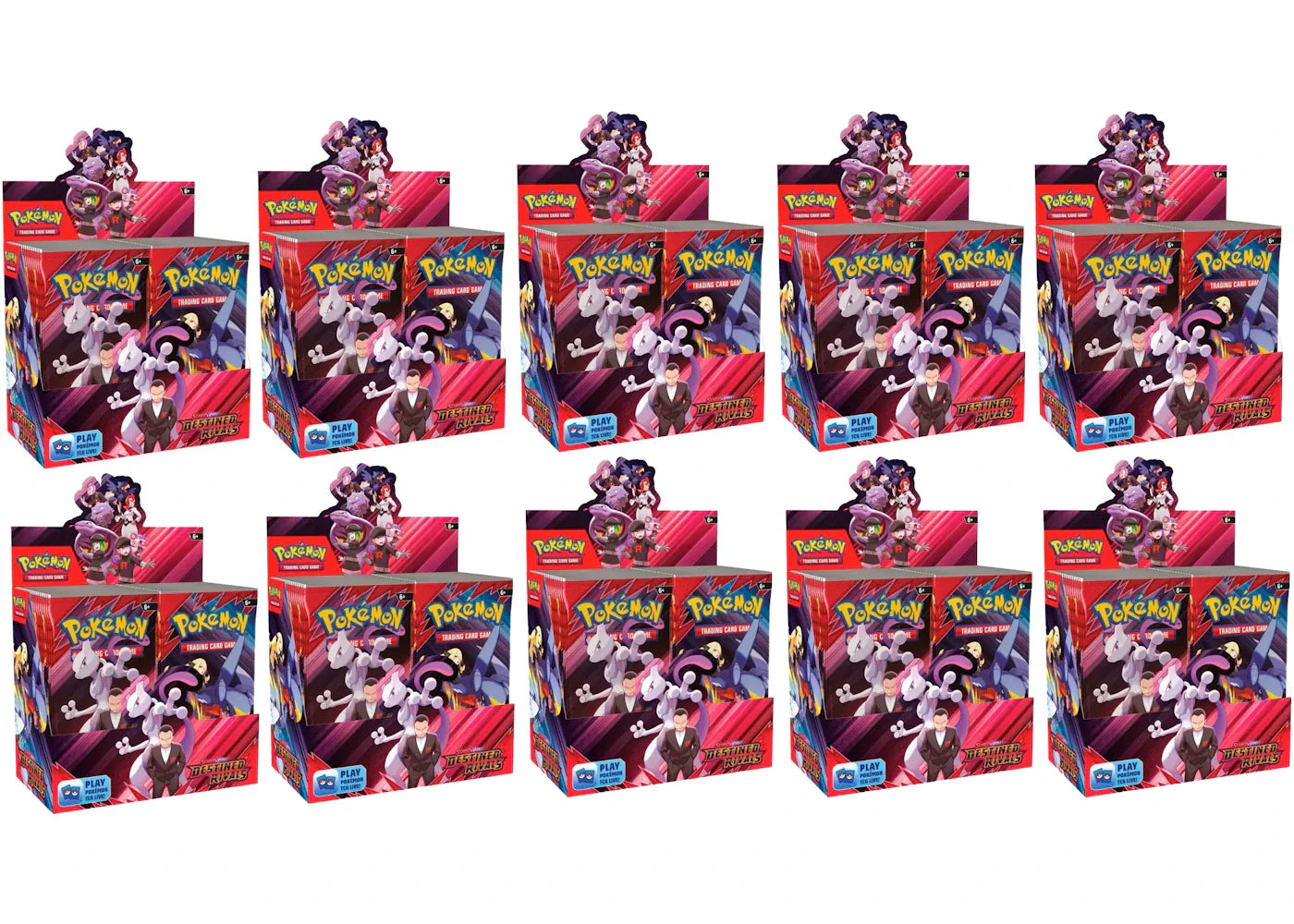2025 Pokemon Scarlet & Violet Destined Rivals Booster Box 10X Lot