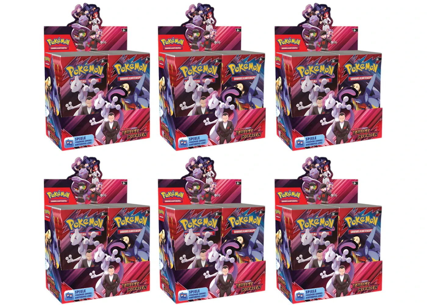 2025 Pokemon Scarlet & Violet Destined Rivals Booster Box 6X Lot German