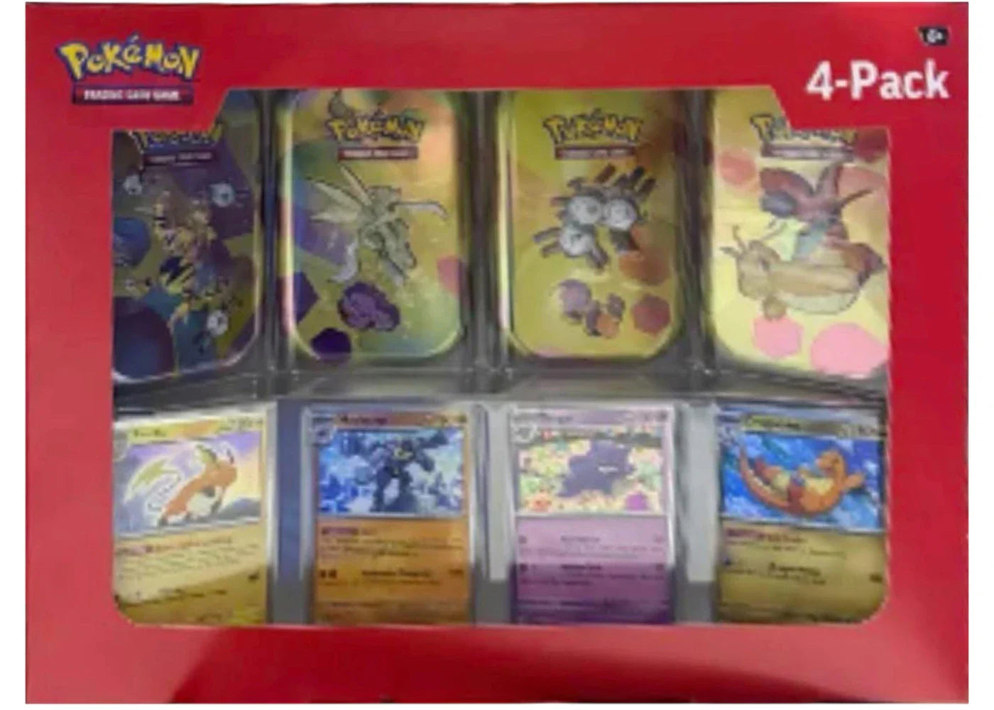 2025 Pokemon Scarlet And Violet 151 151 Mini Tin 4-Pack Sams Club Exclusive, Tin Art May Vary
