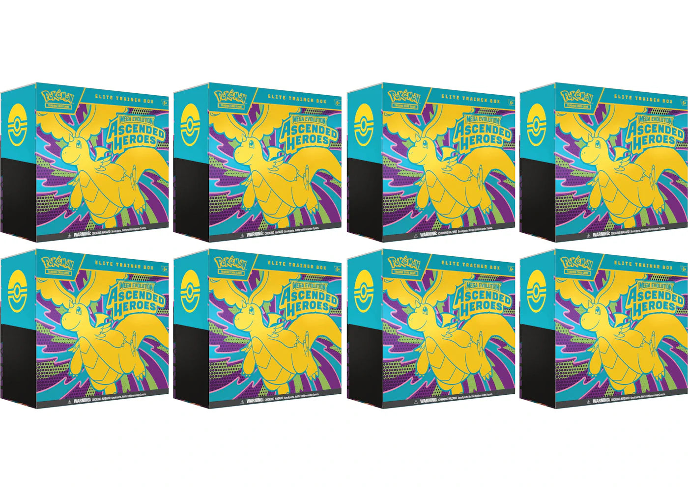2026 Pokemon Mega Evolution Ascended Heroes Elite Trainer Box 8X Lot